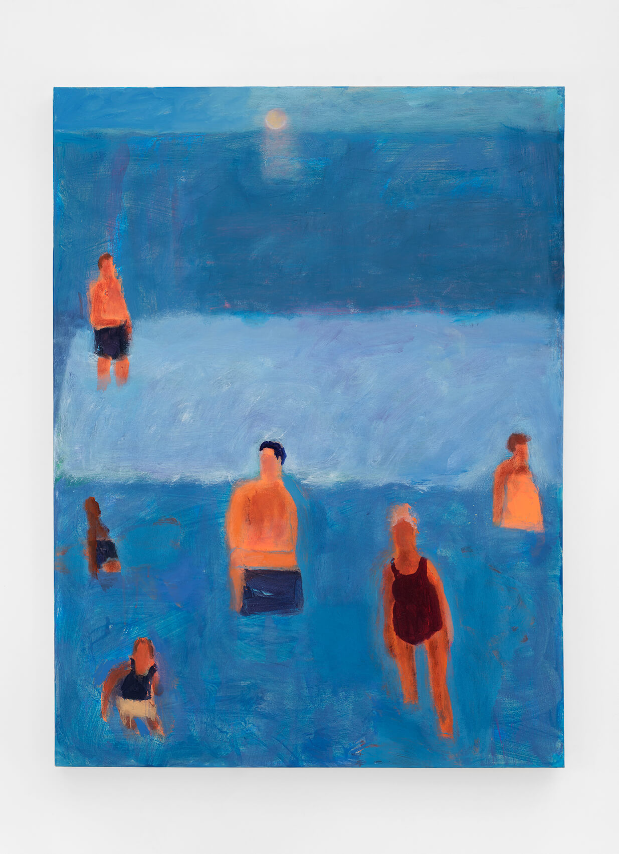 Day Moon over Swimming Pool